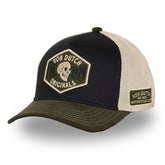 Von Dutch Semi-Curved Skull cap black/green/white CAPS Von Dutch