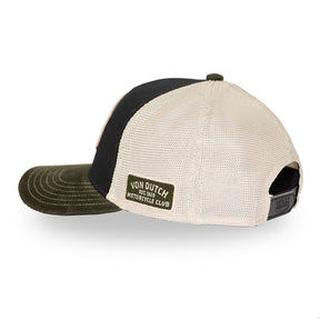 Von Dutch Semi-Curved Skull cap black/green/white CAPS Von Dutch