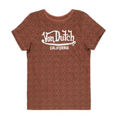 Von Dutch Leopard female t-shirt brown T-SHIRTS Von Dutch