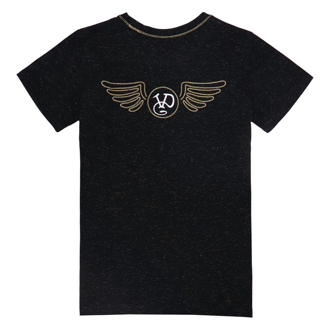 Von Dutch Strass female t-shirt black T-SHIRTS Von Dutch