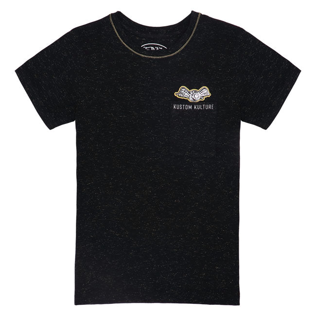 Von Dutch Strass female t-shirt black T-SHIRTS Von Dutch