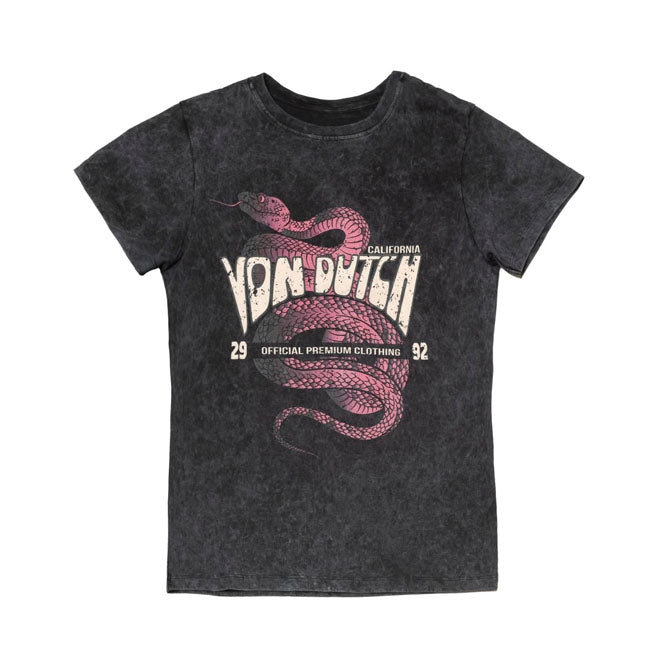Von Dutch Vipere female t-shirt black T-SHIRTS Von Dutch