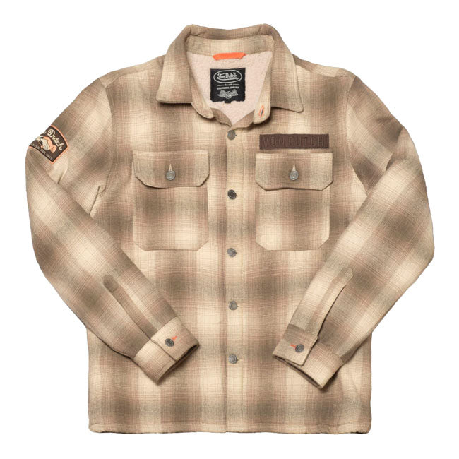 Von Dutch Heaven shirt brown SHIRTS Von Dutch