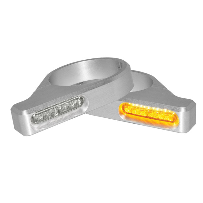 Heinz Bikes Turnsig Led 47/49 Mm Ch Turn Signals Heinz Bikes