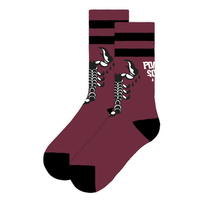 American Socks Poison Soul Mid High socks red Socks American Socks