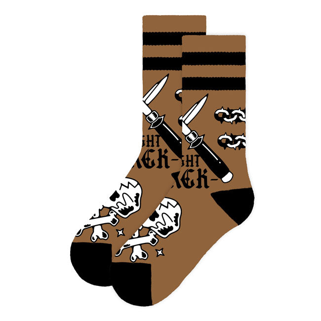 American Socks Fight Mid High socks back/brown Socks American Socks