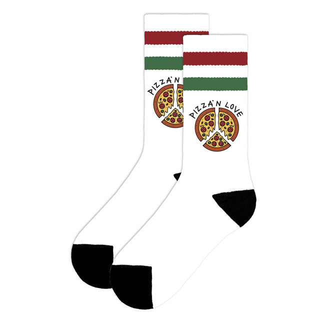 American Socks Pizza''n Love Mid High socks white Socks American Socks