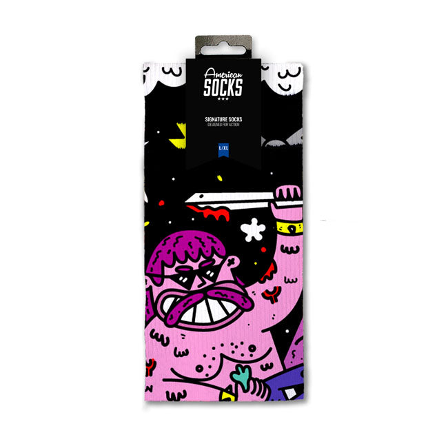 American Socks Barbarian Signature socks black Socks American Socks