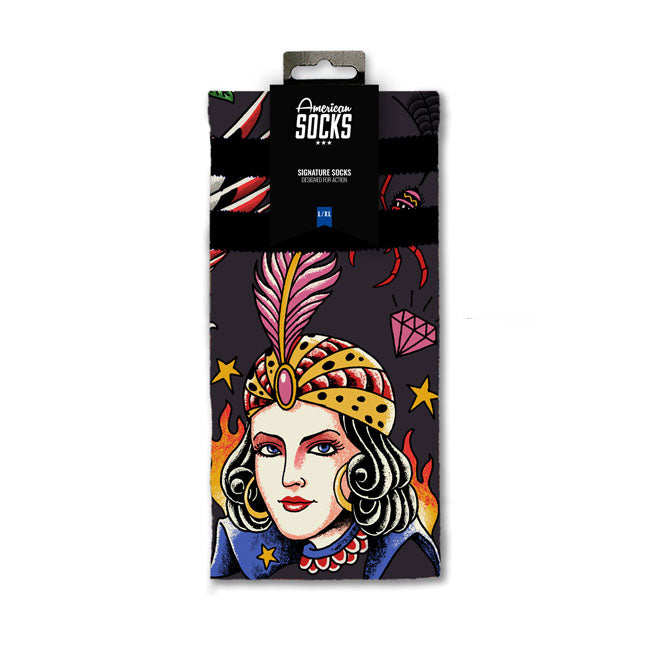 American Socks Sorcerer Signature socks black Socks American Socks