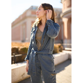 By City Black Hawk ladies overall denim OVERALLS By City