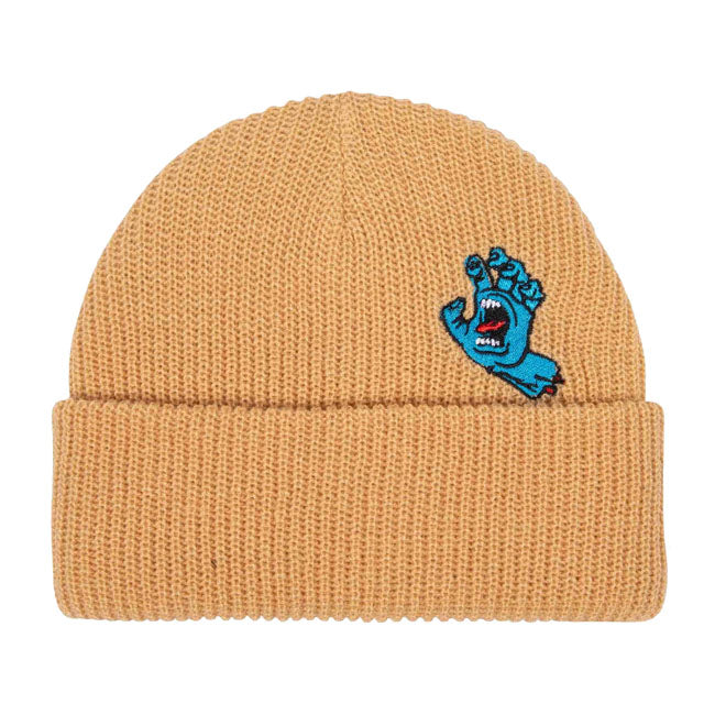 Santa Cruz Screaming Mini Hand beanie wheat BEANIES Santa Cruz