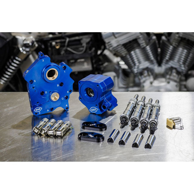 S&S Cycle Cam Chest Kt W/O Cams Chain Drive Wtr Cooled Chr Pr M8 17 23 Cams S&S Cycle