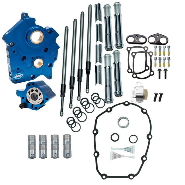 S&S Cycle Cam Chest Kt W/O Cams Chain Drive Wtr Cooled Chr Pr M8 17 23 Cams S&S Cycle