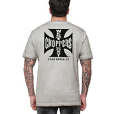 WCC Og Lbc Cross t-shirt Vintage grey wash T-SHIRTS West Coast Choppers