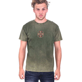 WCC Motorcycle Co. Vintage t-shirt green wash T-SHIRTS West Coast Choppers