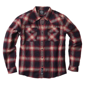 WCC Outlaw Flannel shirt red/grey SHIRTS West Coast Choppers