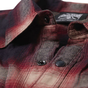 WCC Outlaw Flannel shirt red/grey SHIRTS West Coast Choppers