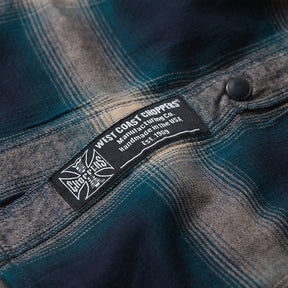 WCC Outlaw Flannel shirt blue/beige SHIRTS West Coast Choppers