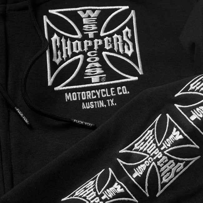WCC Dominator zip hoodie black HOODIES West Coast Choppers