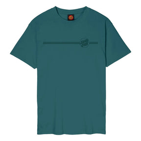 Santa Cruz Tonal Opus Dot Stripe t-shirt cosmic teal T-SHIRTS Santa Cruz