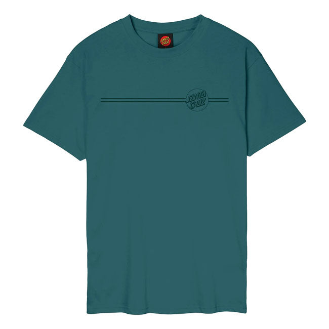 Santa Cruz Tonal Opus Dot Stripe t-shirt cosmic teal T-SHIRTS Santa Cruz