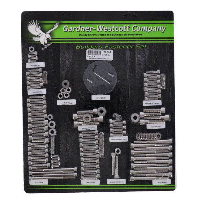 GW, builders fastener set. Stainless 12-point BUILDERS FASTENER SETS Gardner Westcott
