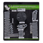 GW, motor engine set. 12 point bolts. Chrome MOTOR SCREW KITS Gardner Westcott