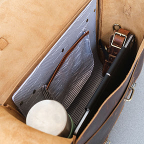 Trip Machine, Legacy Saddlebag set. Cognac TOURING LUGGAGE Tripmachine