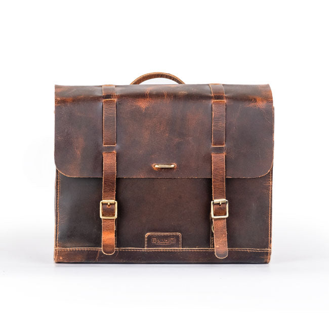 Trip Machine, Legacy Saddlebag set. Cognac TOURING LUGGAGE Tripmachine