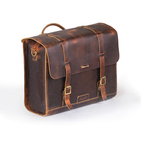 Trip Machine, Legacy Saddlebag set. Cognac TOURING LUGGAGE Tripmachine