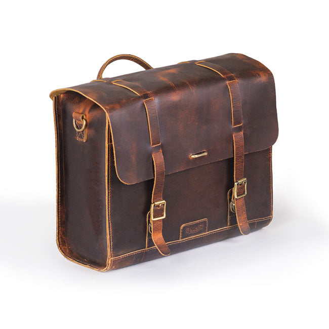Trip Machine, Legacy Saddlebag set. Cognac TOURING LUGGAGE Tripmachine