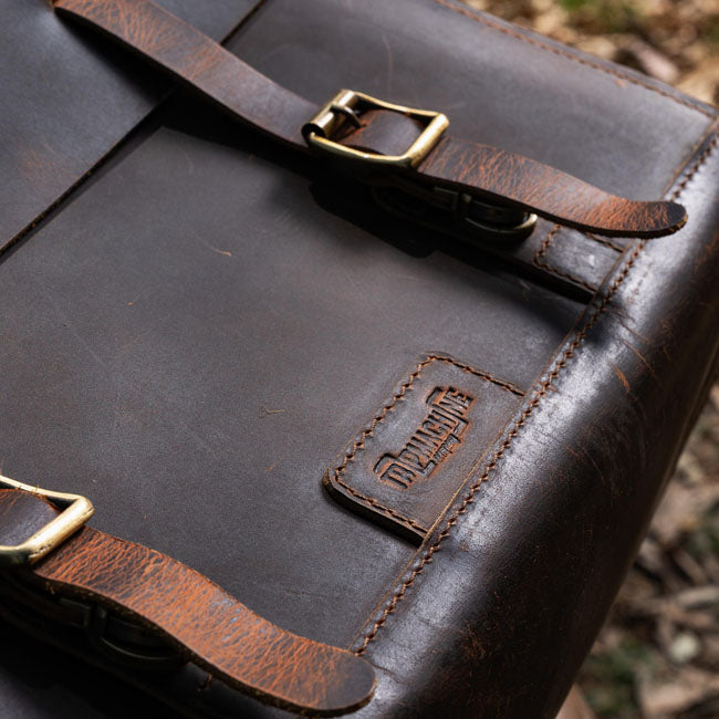 Trip Machine, Legacy Saddlebag set. Cognac TOURING LUGGAGE Tripmachine