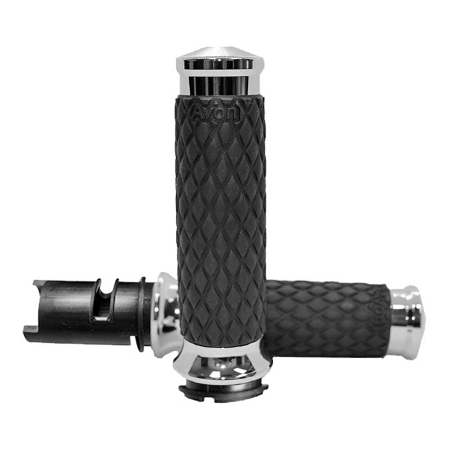 Avon Grips Grips Diamond Contour Chrome Tbw Grips Avon Grips