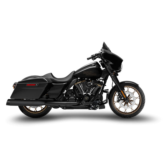 Zard 4.33 Inches Slip On Muffler Hd Touring Black E4 Exhaust Slip-Ons And Mufflers Zard