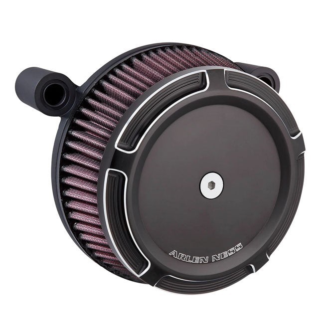 Arlen Ness, Stage 1 Big Sucker air cleaner kit. Black Bevel Arlen Ness