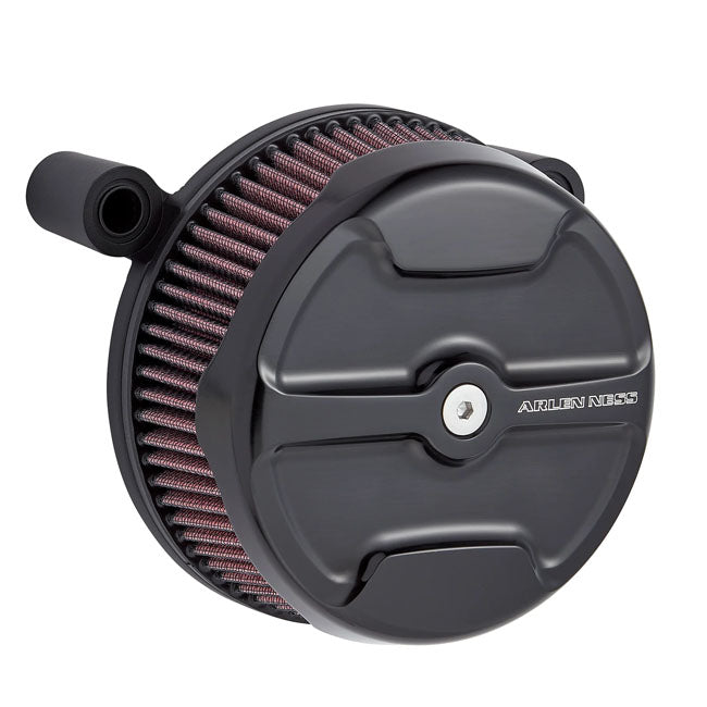 Arlen Ness Air Cln Sckr Knckl Bk Flt Arlen Ness