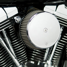 Arlen Ness, Stage 1 Big Sucker air cleaner. Smooth chrome Arlen Ness