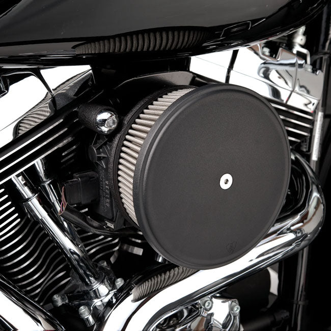 Arlen Ness, Stage 2 Big Sucker air cleaner. Smooth black Arlen Ness