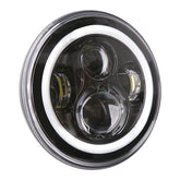 Bright, 7" LED headlamp. Chrome HEADLAMP LENSES Mcs