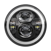 Bright, 7" Doubler LED headlamp unit. Black HEADLAMP LENSES Mcs