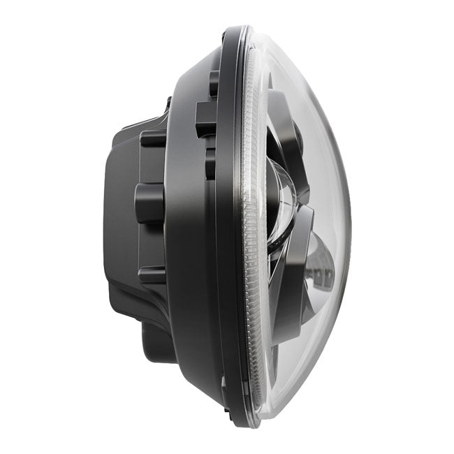 Bright, 7" Doubler LED headlamp unit. Black HEADLAMP LENSES Mcs