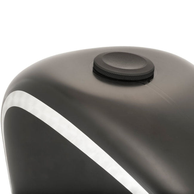 Motone, Jetson dished low profile gas cap. Black Gas Cap Motone