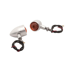 Motone, custom billet turn signal set. Polished TURN SIGNALS Motone