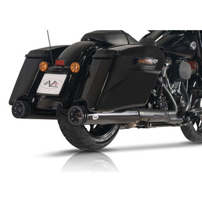 V Performance, 114mm Double Ring slip-on mufflers. Black Cer EXHAUST SLIP-ONS AND MUFFLERS V Performance