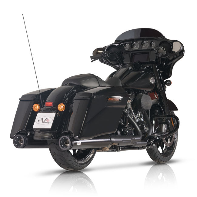 V Performance, 114mm Double Ring slip-on mufflers. Black Cer EXHAUST SLIP-ONS AND MUFFLERS V Performance