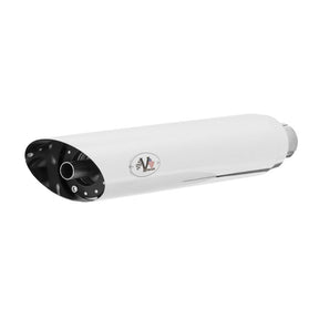 V Performance, 80mm Slash Cut slip-on mufflers. Chrome EXHAUST SLIP-ONS AND MUFFLERS V Performance