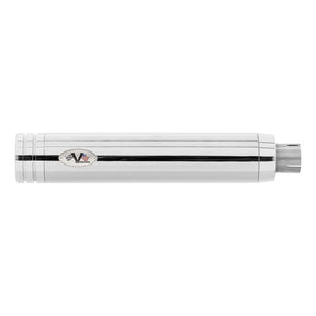 V Performance, 80mm Double Ring slip-on mufflers. Chrome EXHAUST SLIP-ONS AND MUFFLERS V Performance