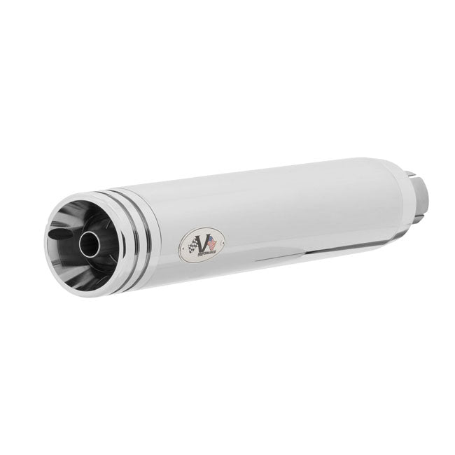 V Performance, 80mm Double Ring slip-on mufflers. Chrome EXHAUST SLIP-ONS AND MUFFLERS V Performance