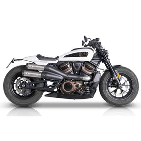 V Performance, 2-2 muffler set Sportster S. Silver EXHAUST SLIP-ONS AND MUFFLERS V Performance