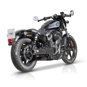 V Performance slip on muffler for Nightster. Black EXHAUST SLIP-ONS AND MUFFLERS V Performance